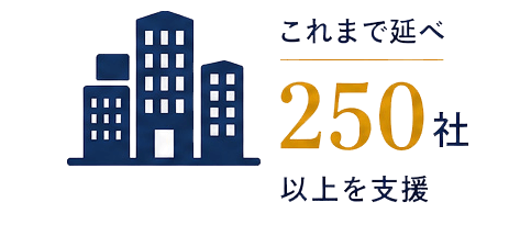 これまで250社以上を支援